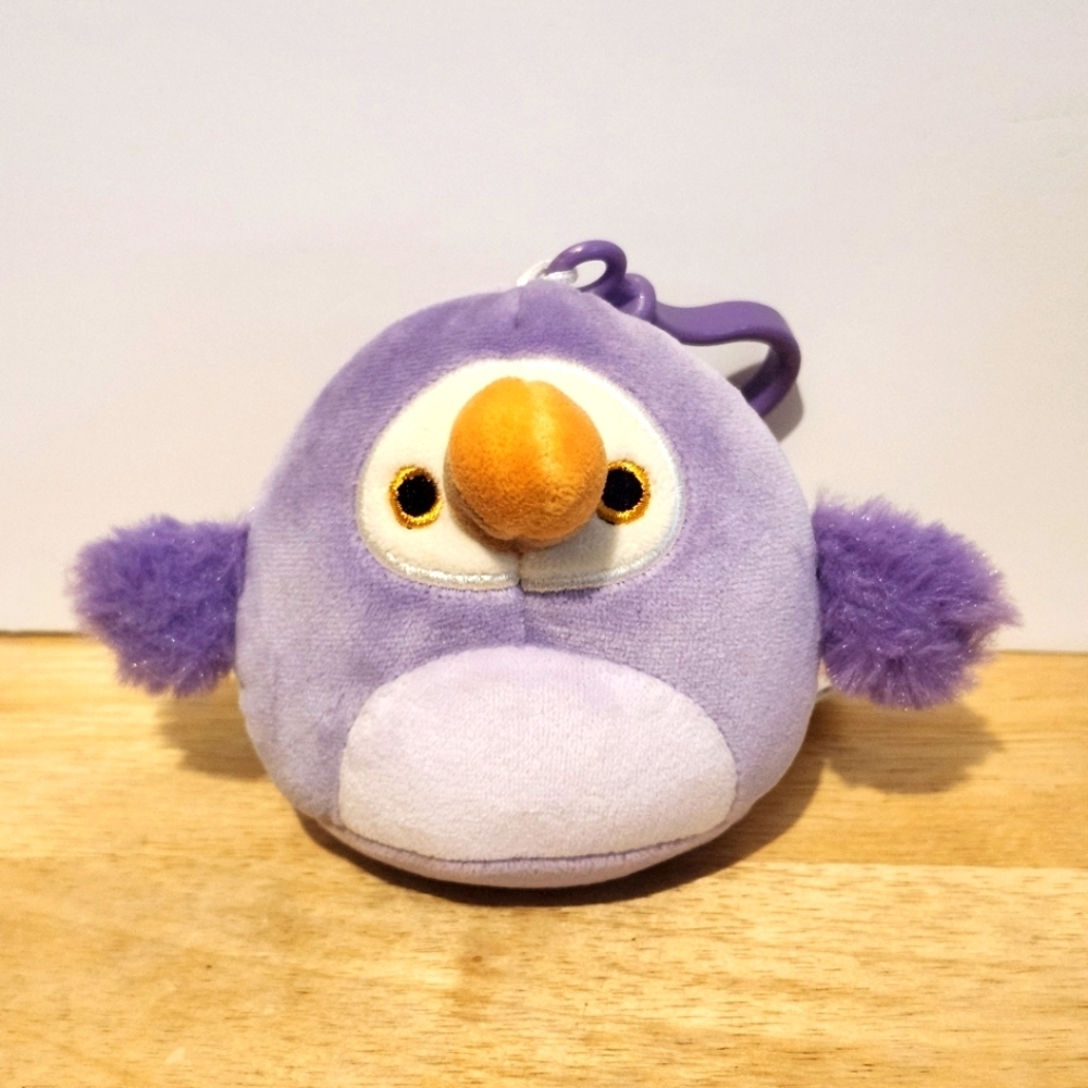 *5 for $20* Neha The Purple DODO Squishmallow 3" Plush Clip